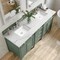 James Martin Vanities Brittany 72in Double Vanity, Smokey Celadon w/ 3 CM Ethereal Noctis Top 650-V72-SC-3ENC - alternate 5